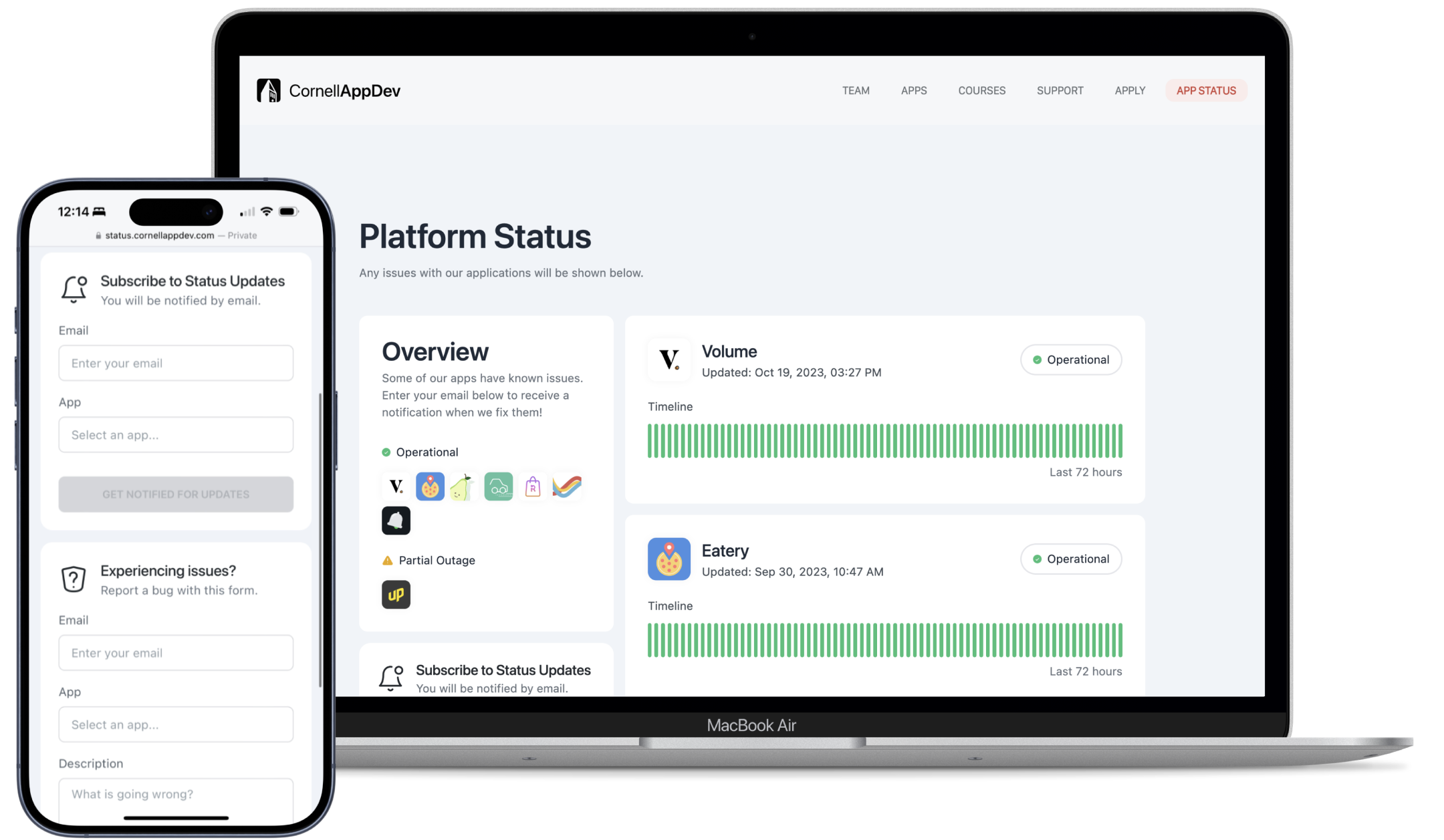 Image of the Status Platform project